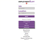 Tablet Screenshot of employmentalert.com